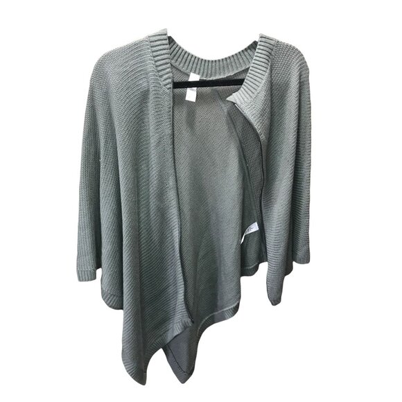 Lululemon On the Go‎ Poncho Knit Sweater Zip One Size Sage Green - Picture 1 of 4